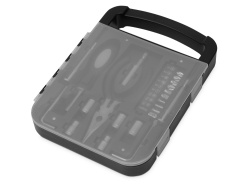 Набор инструментов в пластиковом кейсе «Fixit», Цвет черный, прозрачный