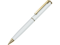 Шариковая металлическая ручка «Monarch Gold», Цвет белый