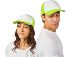 Бейсболка «Newport», Цвет зеленое яблоко, белый