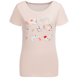 Футболка женская «Котэ», розовая, S–XL