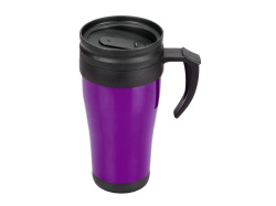 Термокружка «Silence», Цвет фиолетовый/черный