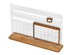 Вечный календарь из акрила «Evermore», Цвет прозрачный/мокко