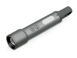 Фонарь аккумуляторный с регулируемым фокусом «Vortez», 9 режимов, 650 Лм, Цвет темно-серый