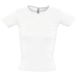 Футболка женская с круглым вырезом Lady 220 белая, S–XXL