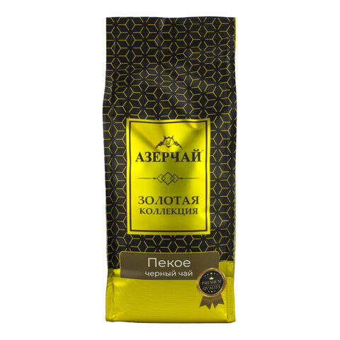 Чай листовой АЗЕРЧАЙ "Gold collection GOLDEN PEKOE" черный, 250 г, 421666