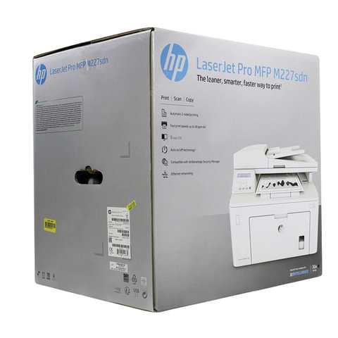 МФУ лазерное HP LaserJet Pro M227sdn "3 в 1", А4, 28 стр./мин., 30000 стр./мес., ДУПЛЕКС, АПД, сетевая карта, G3Q74A