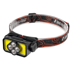 FOCUSray 1304  акку 18650 1200 мАН 3,7V индикатор зарядки,сенсор , диод 4W+2 COB 3W диод1/180, шт