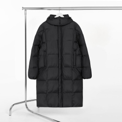 Пуховик унисекс Kapsula, черный, XS–XXL