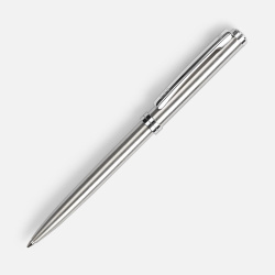 Ручка шариковая Delgado, серебристая, 13х0,9 см