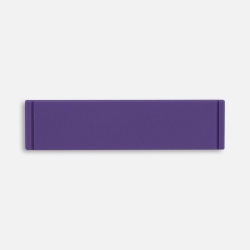 Лейбл из ПВХ Dzeta, S, фиолетовый, 2х8х0,2 см