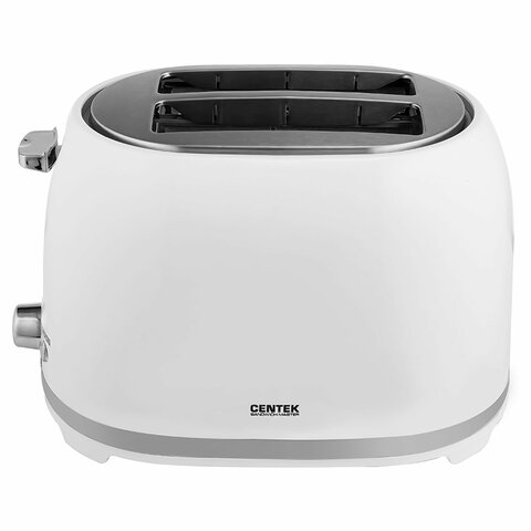 Тостер CENTEK CT-1432, 850 Вт, 2 тоста, 7 режимов, пластик, белый, CT-1432 WHITE