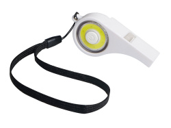 Свисток с фонариком «Oxi», Цвет белый