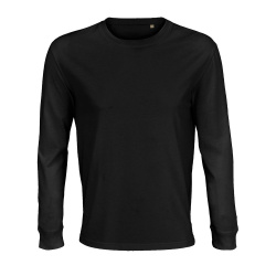Футболка унисекс с длинным рукавом Pioneer LSL, черная, XS–4XL
