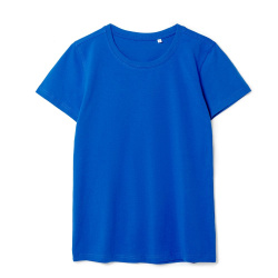 Футболка женская T-bolka Stretch Lady, ярко-синяя (royal), S-XL