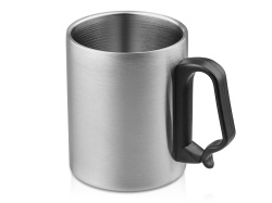 Стальная кружка с двойными стенками «Climber Max», 450 мл, Цвет черный