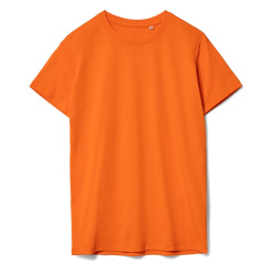 Футболка унисекс T-Bolka 160, оранжевая, S–4XL