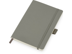 Блокнот А5 в гибкой обложке «Vision 2.0» soft-touch, Размер А5, Цвет серый