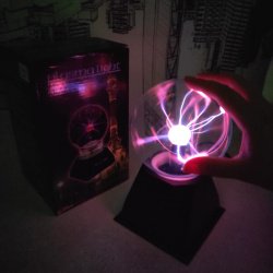 Плазменный шар Plasma light декоративная лампа Теслы (Молния), d 10 см