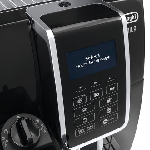 Кофемашина DELONGHI Dinamica ECAM 350.55.B, 1450 Вт, объем 1,8 л, автокапучинатор, черная, ECAM350.55.B