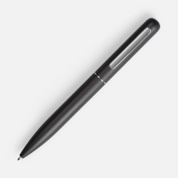 Ручка шариковая Scribo, матовая серая, 14х1,4 см