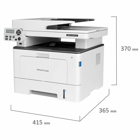 МФУ лазерное PANTUM BM5100ADW, А4, 40 стр./мин., 100 000 стр./мес., ДУПЛЕКС, АПД, сетевая карта, Wi-Fi