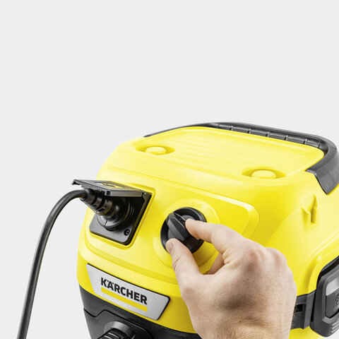 Пылесос хозяйственный KARCHER WD 3 P, мусоросборник 17 л, мощность 1000 Вт, желтый, 1.628-170.0