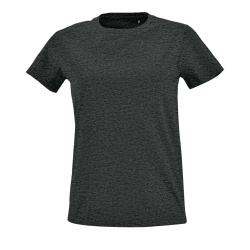 Футболка женская Imperial Fit Women, черный меланж, S–XXL