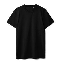 Футболка мужская T-bolka Stretch, черная, S-3XL