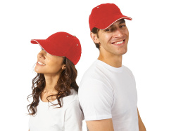 Бейсболка «New Castle», Цвет красный/натуральный