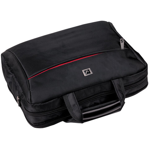 Сумка портфель BRAUBERG DANDY с отделением для ноутбука 15-16", 2 отделения, "Combi", черная, 32х41х10 см, 240397