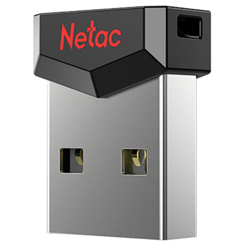 Флеш-диск 64GB NETAC UM81, USB 2.0, черный, NT03UM81N-064G-20BK