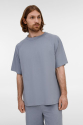 Футболка унисекс оверсайз T2, серая, XS–XXL
