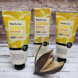 Увлажняющий крем для ног с экстрактом лимона FarmStay Lemon Intensive Moisture Foot Cream 100  мл,  