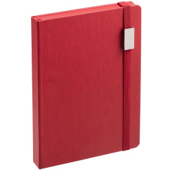 Ежедневник New Factor Metal, красный, 15х20,8х2 см