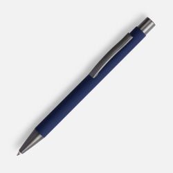 Ручка шариковая Atento Soft Touch, темно-синяя, 13,5х0,9 см
