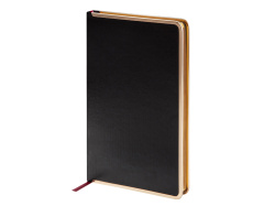 Ежедневник недатированный A5 «Chelsea», Размер A5, Цвет черный/золотистый