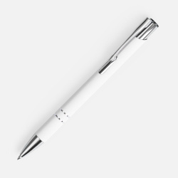 Ручка шариковая Keskus Soft Touch, белая, 13,7х0,8 см