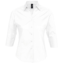 Рубашка женская с рукавом 3/4 Effect 140, белая, XS–XXL