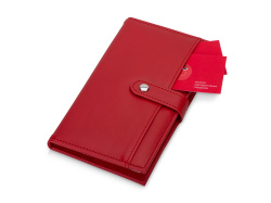 Блокнот-портфолио А6 «Wall Street», Цвет красный