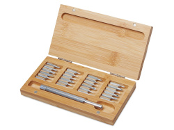 Набор отверток «Book» 24-в-1, Цвет серебристый, натуральный