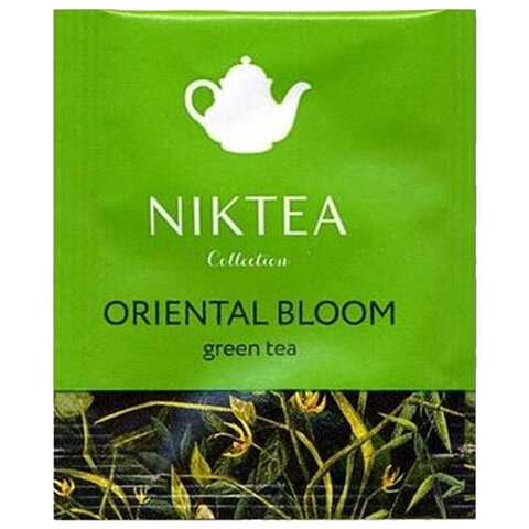 Чай NIKTEA "Oriental Bloom" зеленый, 25 пакетиков в конвертах по 2 г, TALTHA-DP0056