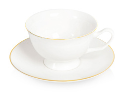 Чайная пара «Preston», Цвет белый, золотистый