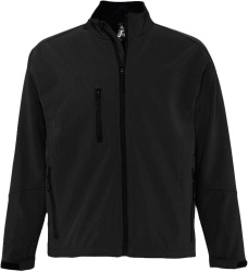 Куртка мужская на молнии Relax 340, черная, S–3XL