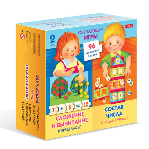 Игра обучающая "Изучаем и играем" АССОРТИ, 180х180 мм, HATBER