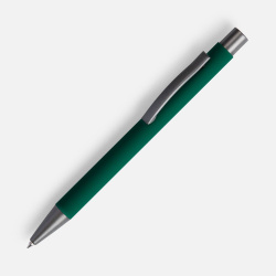 Ручка шариковая Atento Soft Touch, зеленая, 13,5х0,9 см