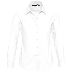 Рубашка женская с длинным рукавом Embassy, белая, XS–3XL