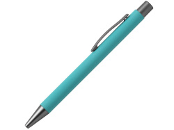 Ручка металлическая шариковая FAMILY MARSEL, soft touch, Цвет бирюзовый