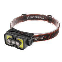 FOCUSray 1306 акку 18650 1200 мАН 3,7V индикатор заряда,сенсор,3 диода 3W +2 СОВ 3W 1/180, шт