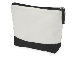 Косметичка хлопковая «Cotton», Цвет белый/черный
