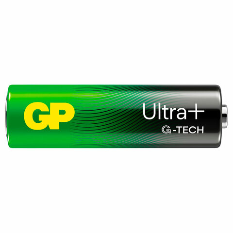 Батарейки КОМПЛЕКТ 8 шт., GP Ultra Plus G-Tech, AA (LR6), алкалиновые, пальчиковые, 15AUPA21-2CRB8